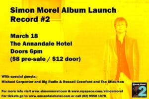 Simon Morel Record #2 CD release