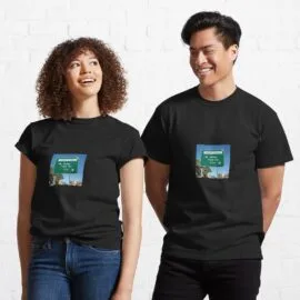 Black custom graphic t-shirt mockup showcasing the Songs from the City design